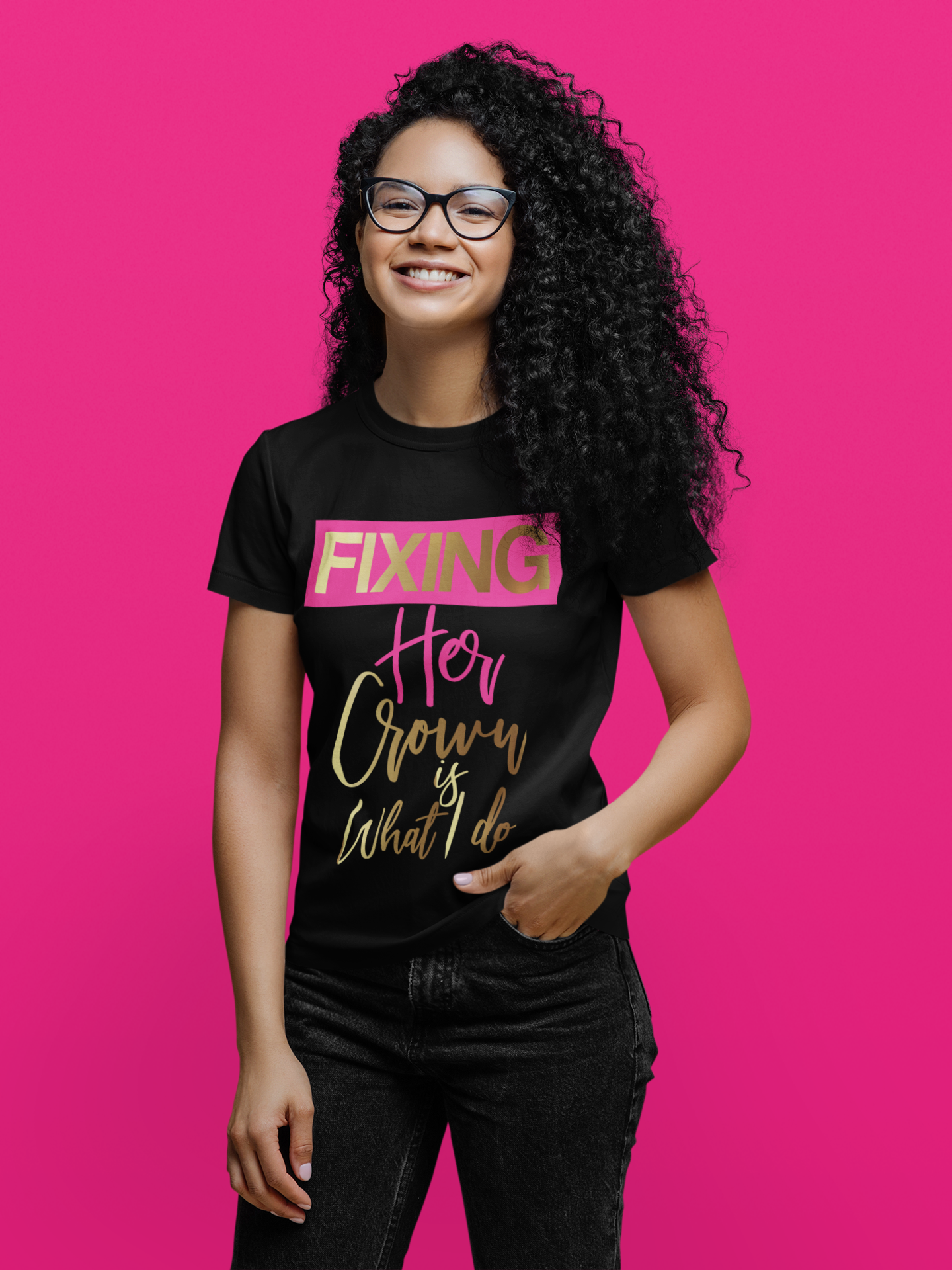 Fixing Her Crown Is What I Do Tee