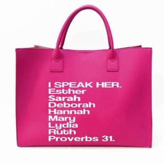 I Speak Her Tote — Pinky