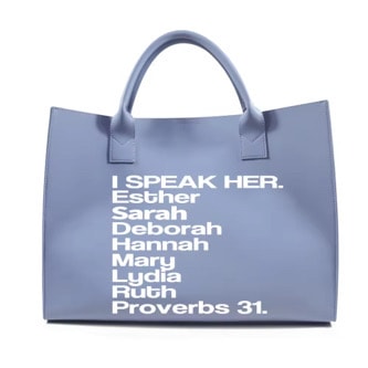 I Speak Her Tote — Blue Jean Blue